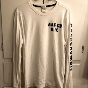 Abercrombie men’s XL, white long sleeve muscle shirt like new